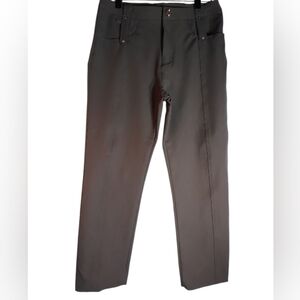 Geya Brown Womens Pants Size 29 Back Snap Pocket Work Business Dress Formal